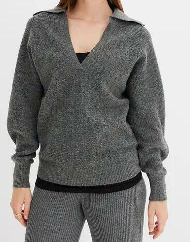 SWETER DAMSKI SZARY