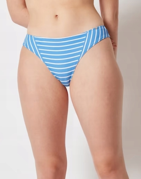 niebieski dół od bikini figi paski