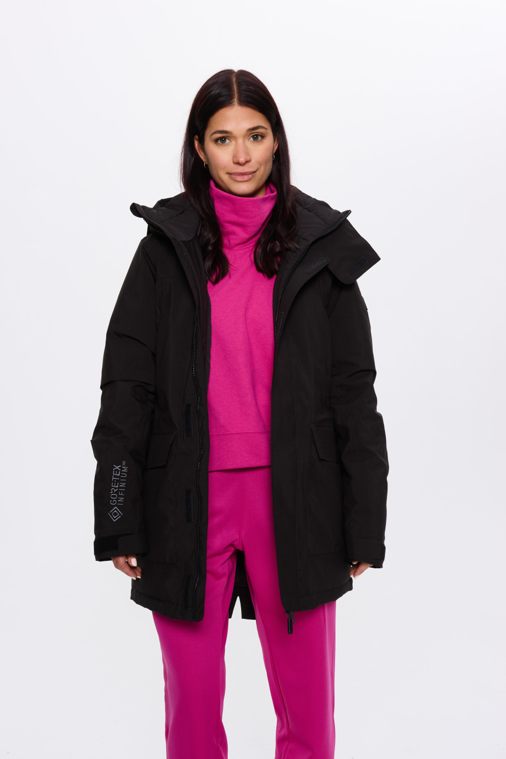 CZARNA KURTKA PARKA 1500016-19010