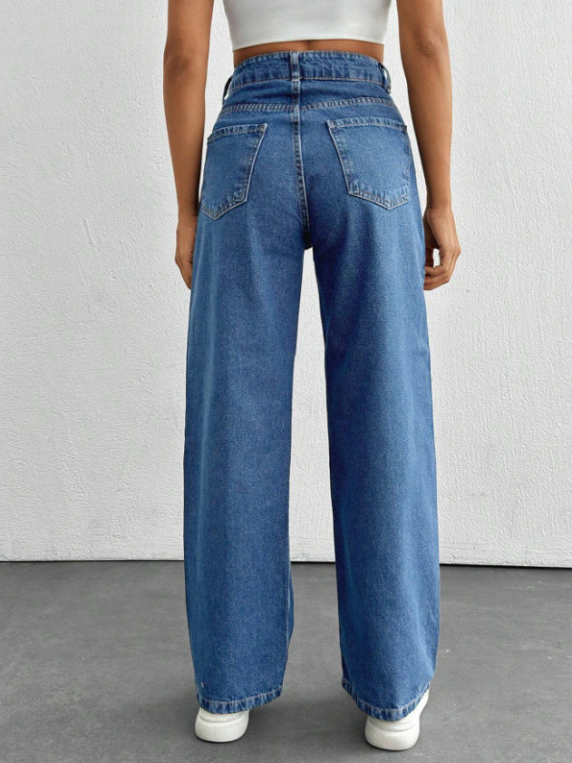NIEBIESKIE SPODNIE JEANS