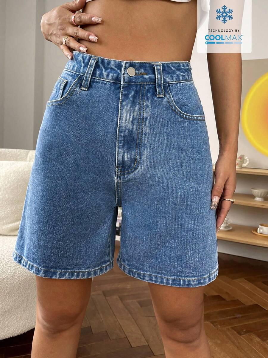 NIEBIESKIE SPODENKI JEANS
