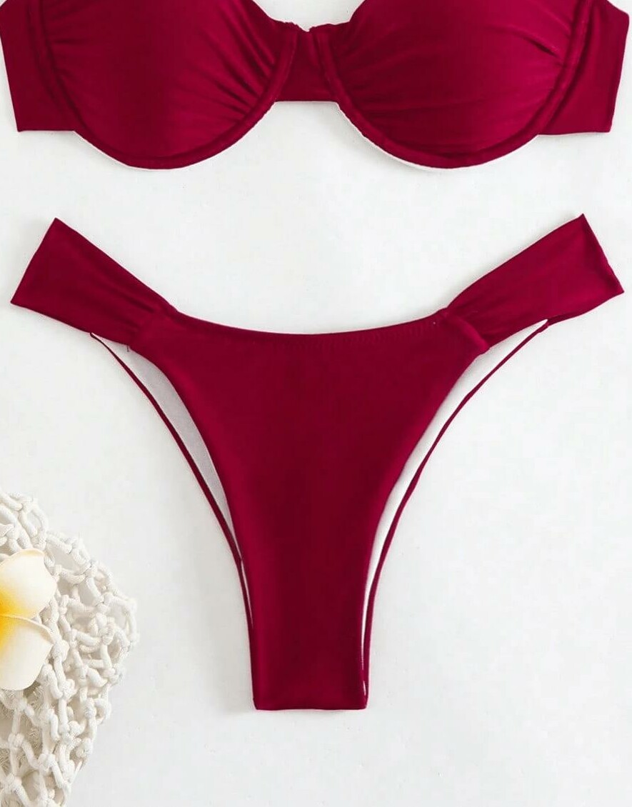 CZERWONY DÓŁ OD BIKINI