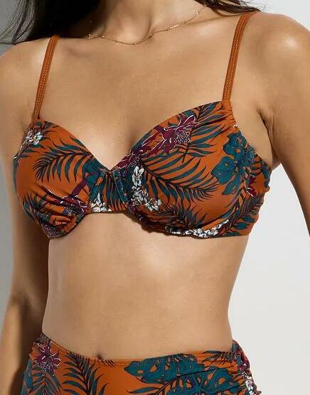 BIUSTONOSZ BIKINI Z WZOREM 
