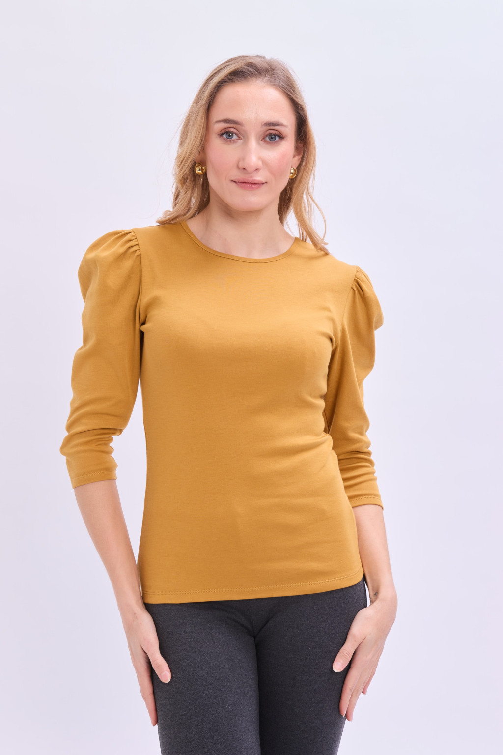 bawełniany top bufki T43-0648K-KX