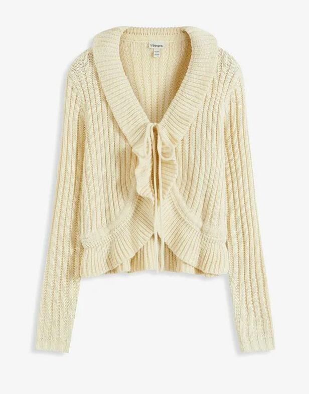 SWETER Z FALBANKĄ