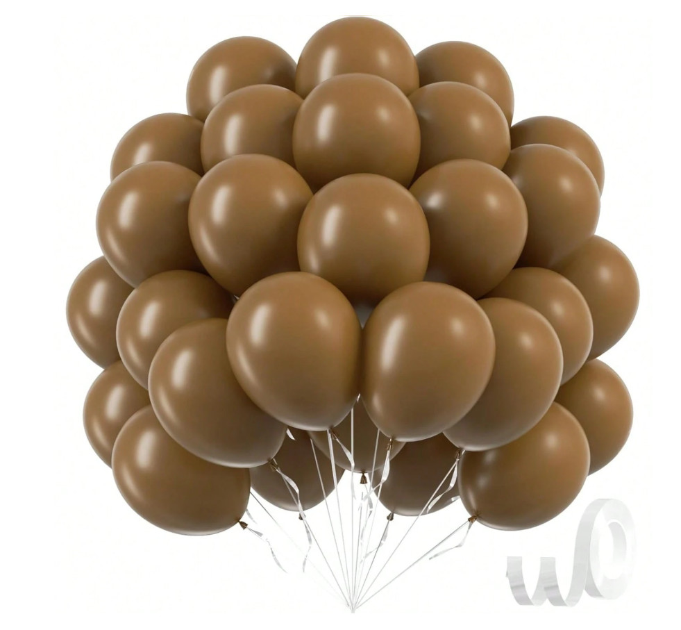 BRĄZOWE BALONY 10 SZT