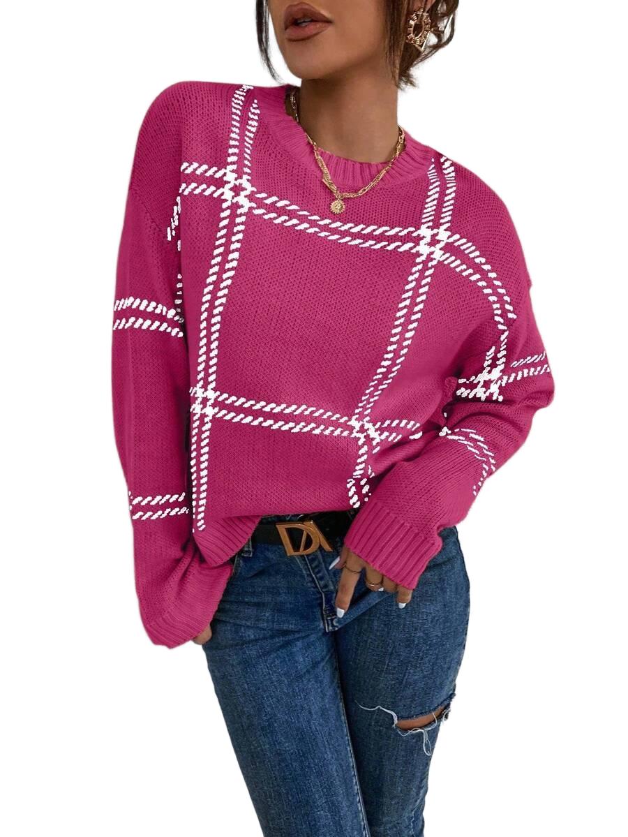 SWETER DAMSKI OKRĄGŁY DEKOLT
