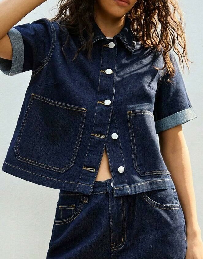 KURTKA JEANS GUZIKI