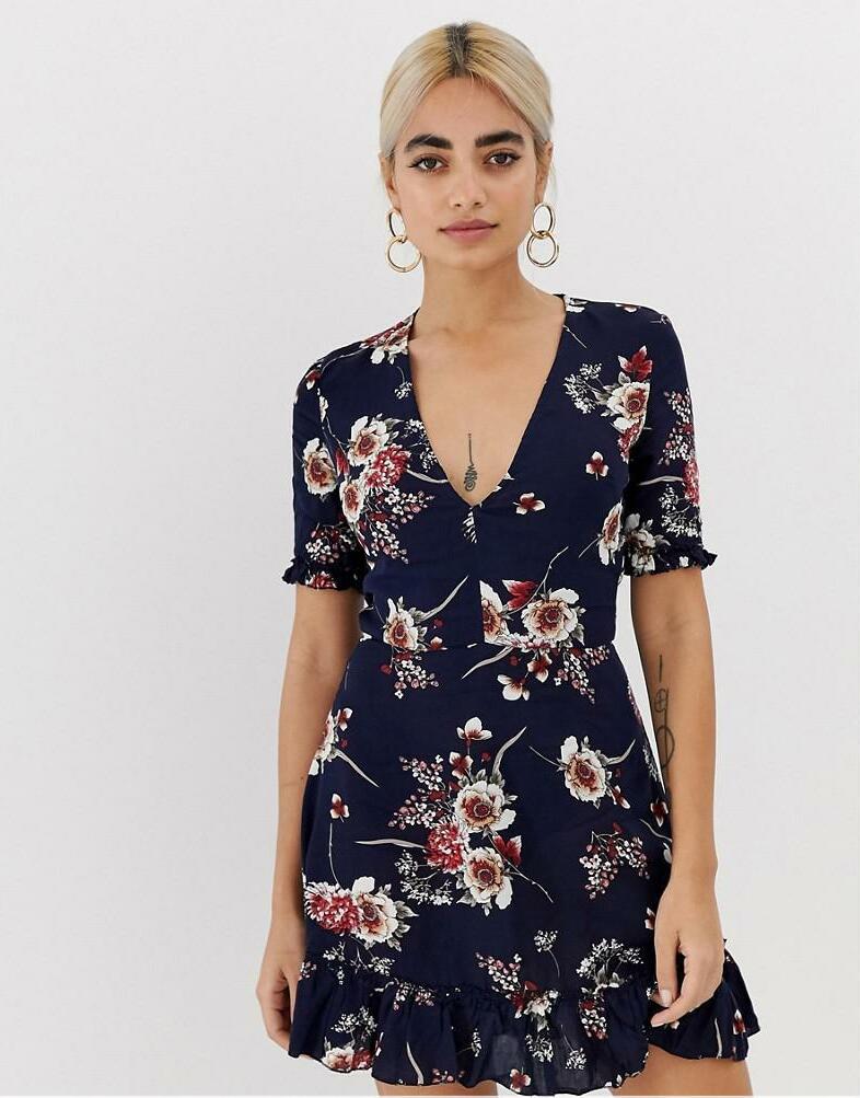 MINI SUKIENKA V-NECK