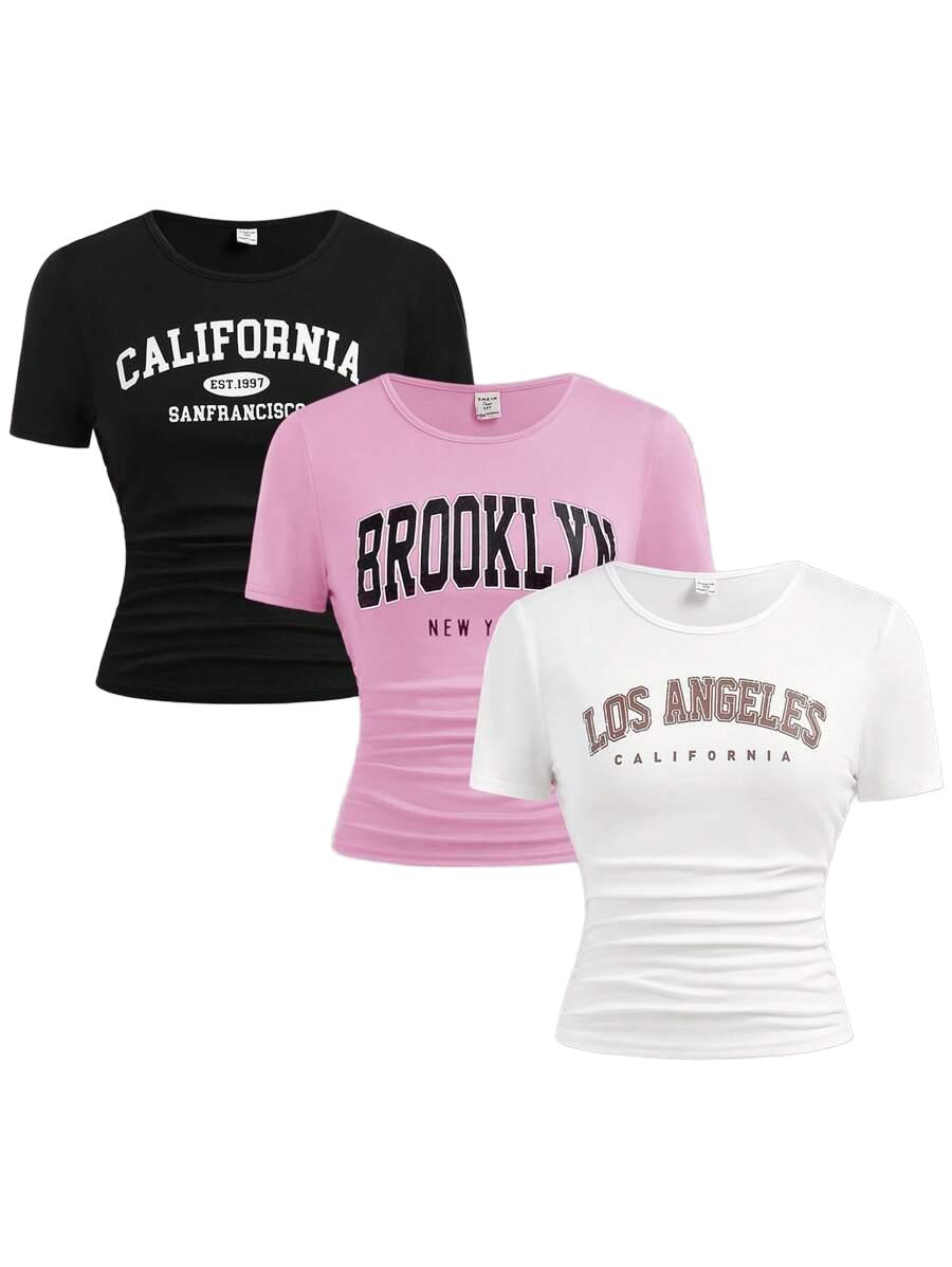 bluzka print 3-pack
