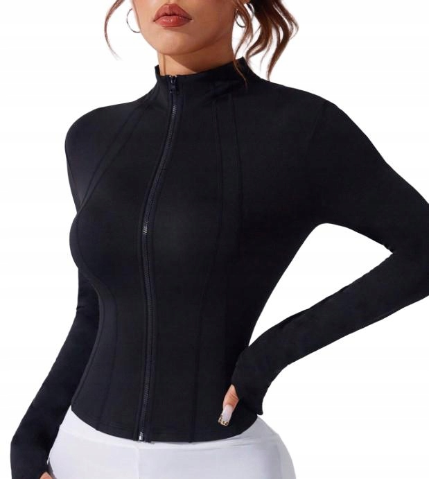 czarna dopasowana bluza