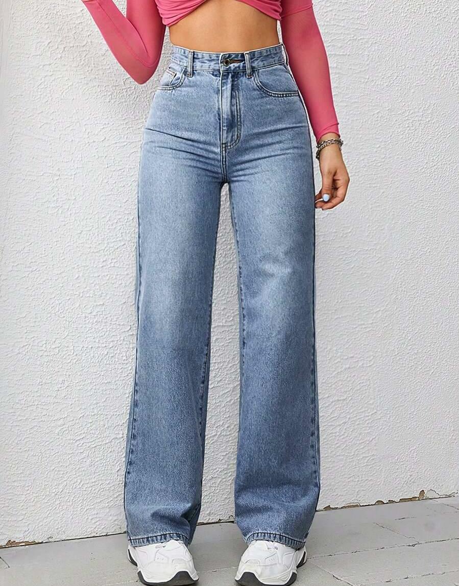 SPODNIE JEANS PROSTA NOGAWKA