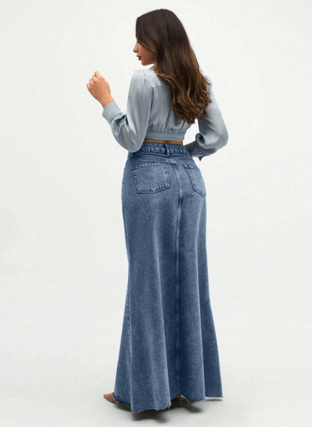 JEANSOWA MAXI SPÓDNICA