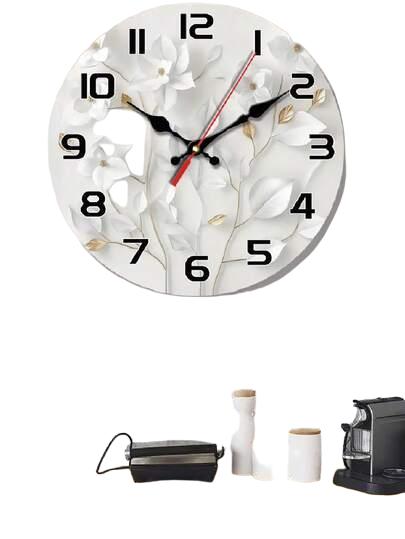 okrągły zegar na ścianę