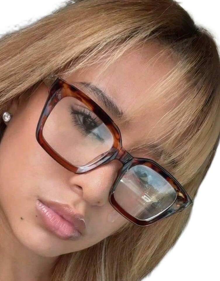 okulary zerówki animal print