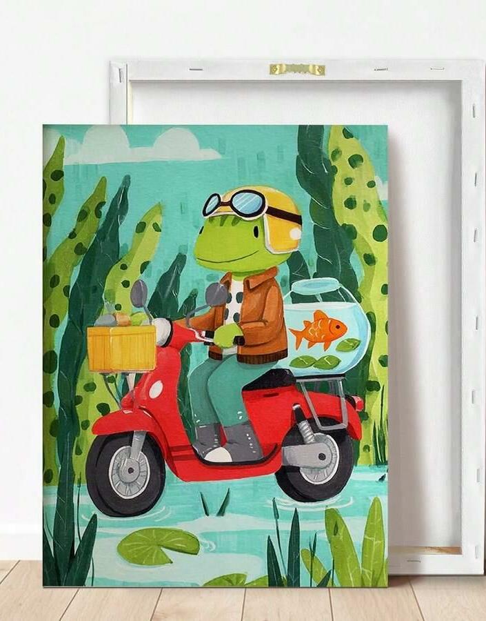 plakat bez ramy żaba 