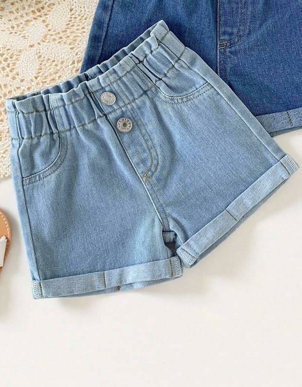 niebieskie SPODENKI JEANS