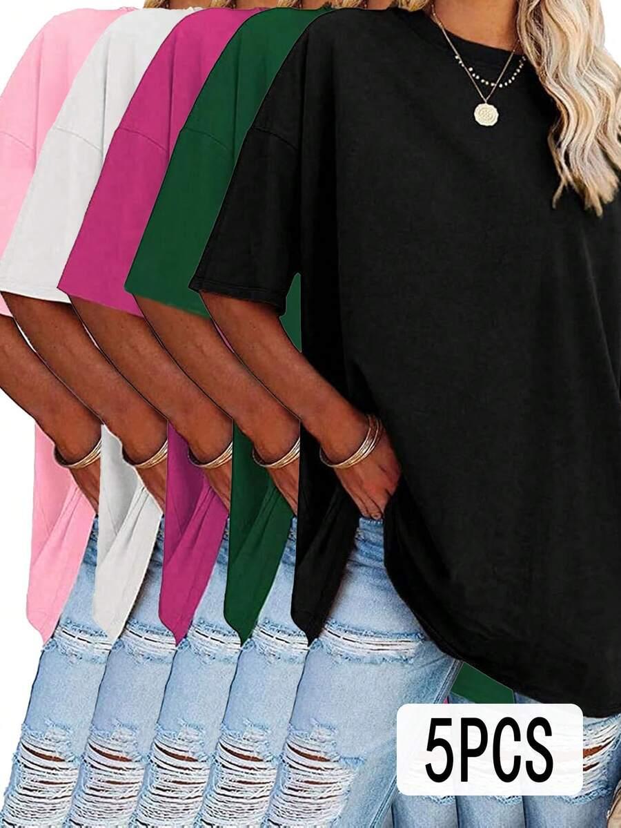T-SHIRT OKRĄGŁY DEKOLT 3-pack