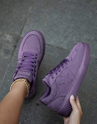 FIOLETOWE BUTY SPORTOWE 