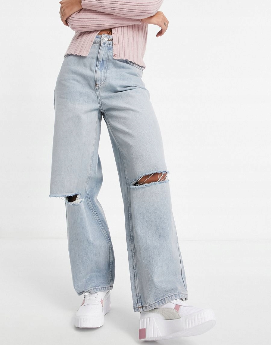 NIEBIESKIE SPODNIE JEANS