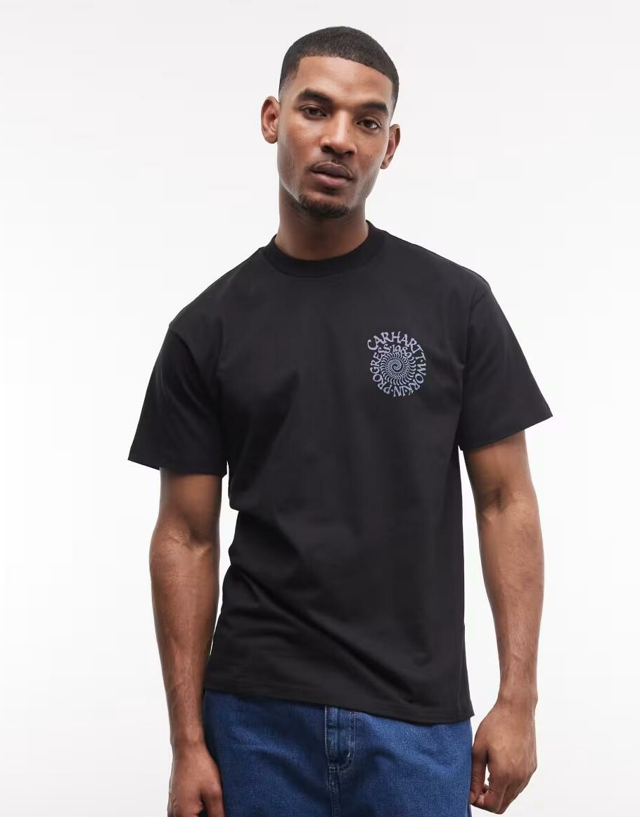 CZARNY T-SHIRT PRINT