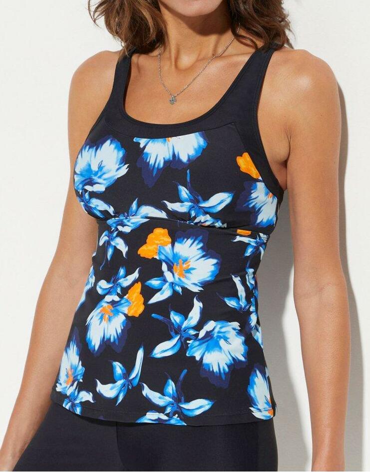 TOP OD TANKINI W KWIATY 