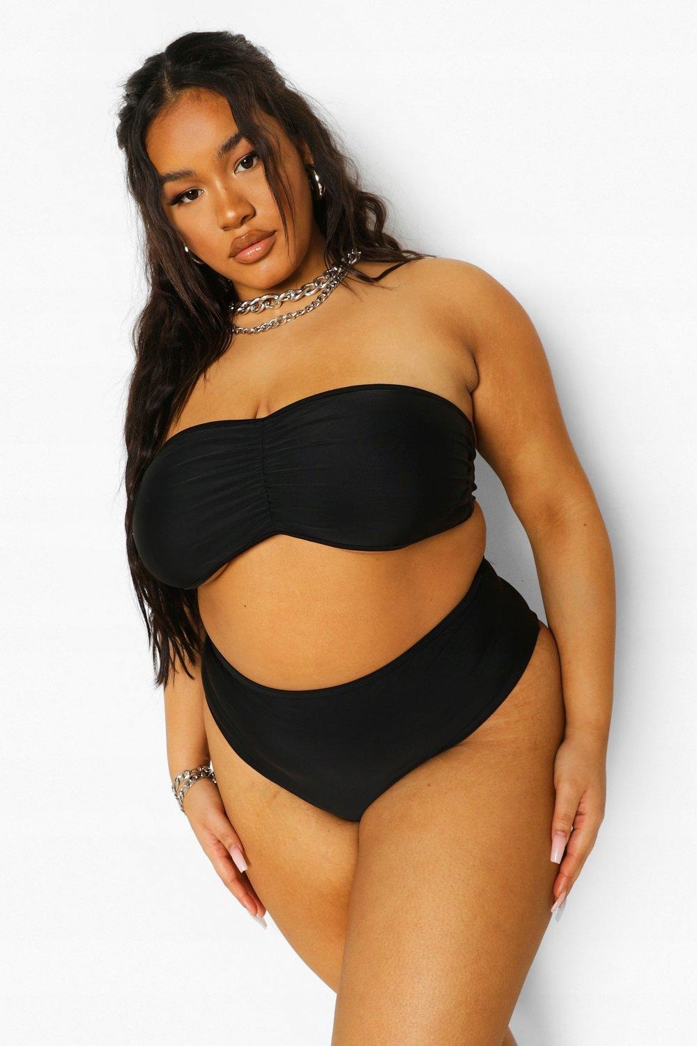 czarny komplet bikini 