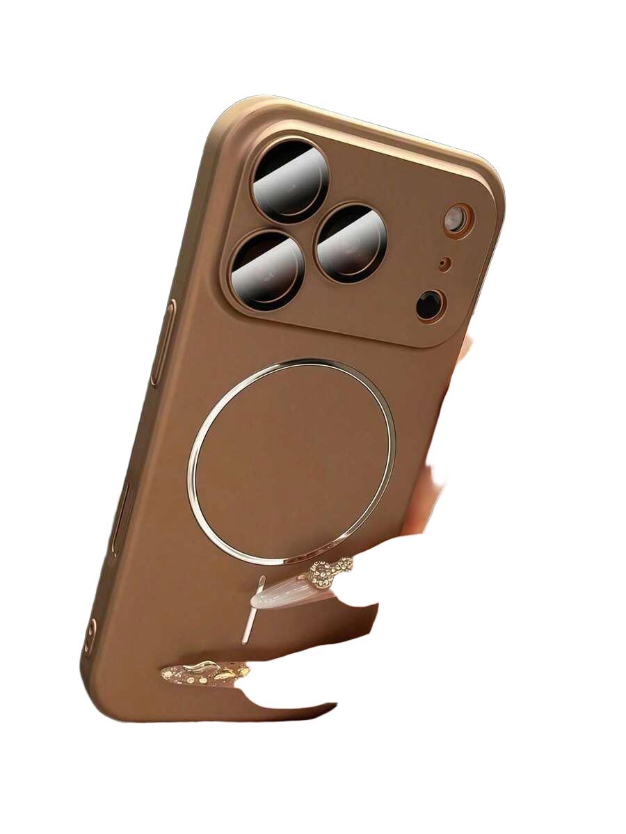 złote etui na telefon iphone 15 pro max