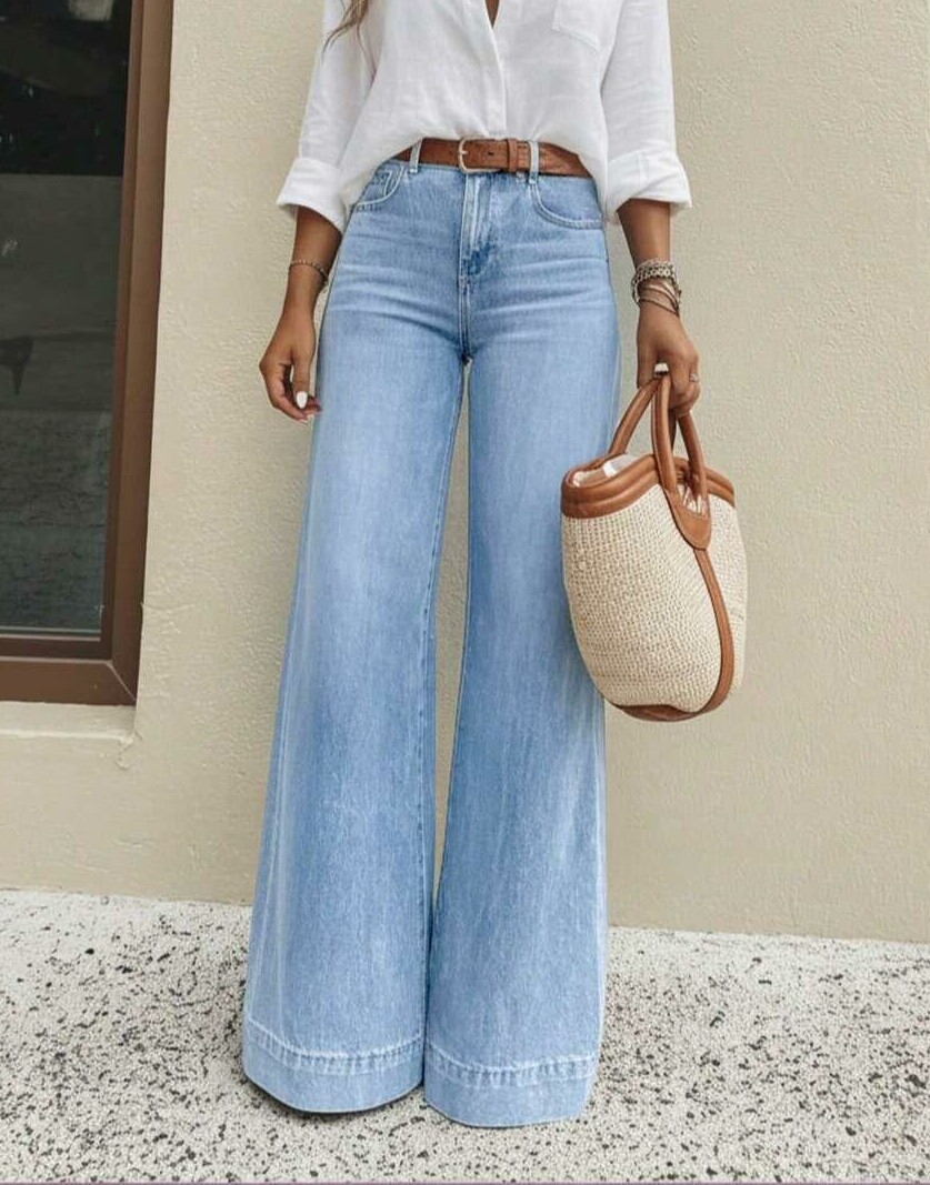 SPODNIE JEANS WYSOKI STAN