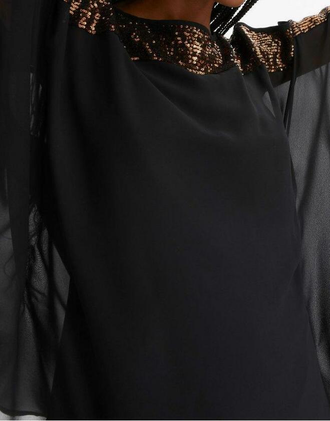 BLUZKA DAMSKA PLUS SIZE Z DEKOLTEM ŁÓDKA 