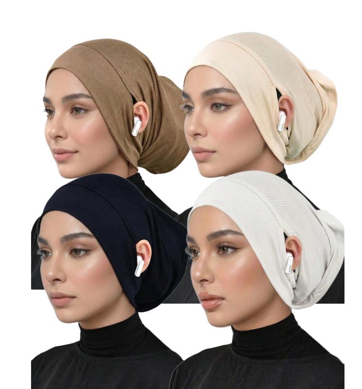 turban na głowę 4-pack