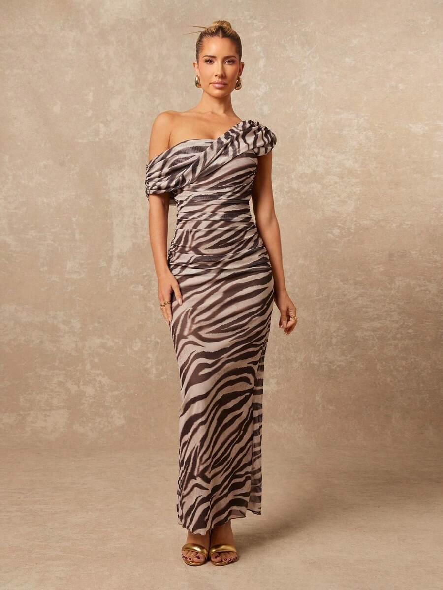 SUKIENKA MAXI ANIMAL PRINT