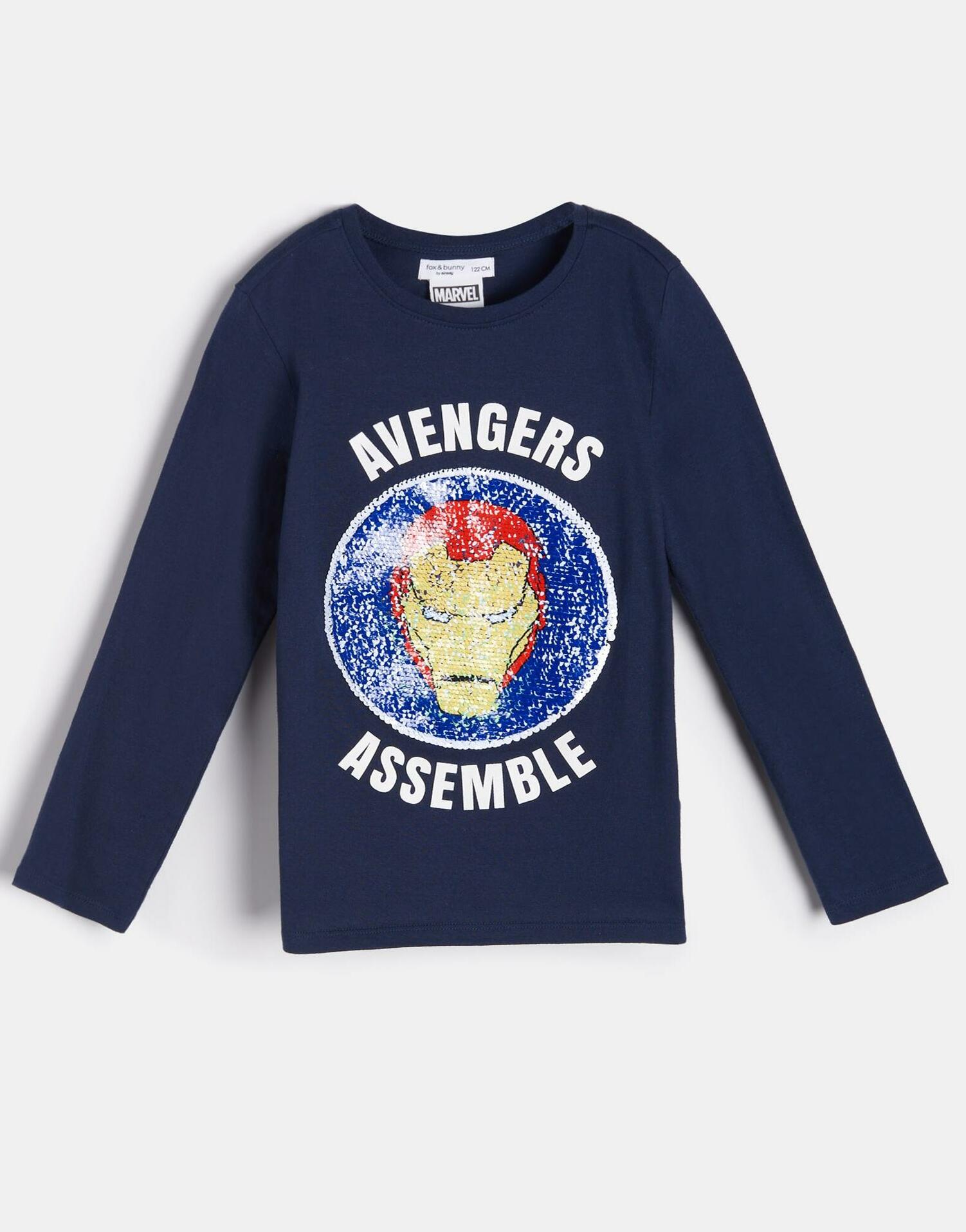 koszulka z długim rękawem cekiny Avengers
