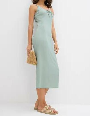 BOHO PLUS SIZE MIDI SUKIENKA NA RAMIĄCZKACH 
