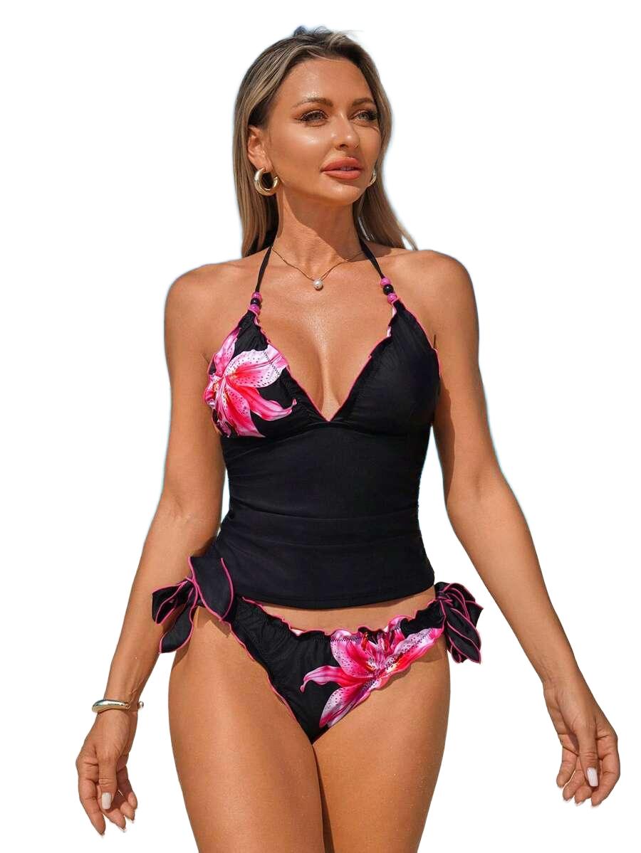 DWUCZĘŚCIOWE TANKINI DAMSKIE 