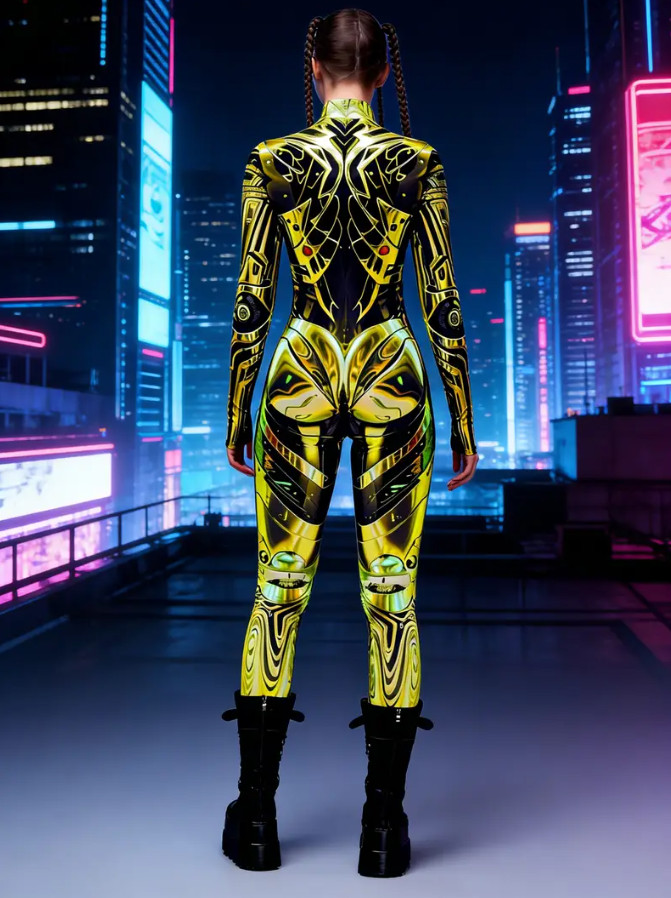 kostium przebranie cyberpunk Halloween