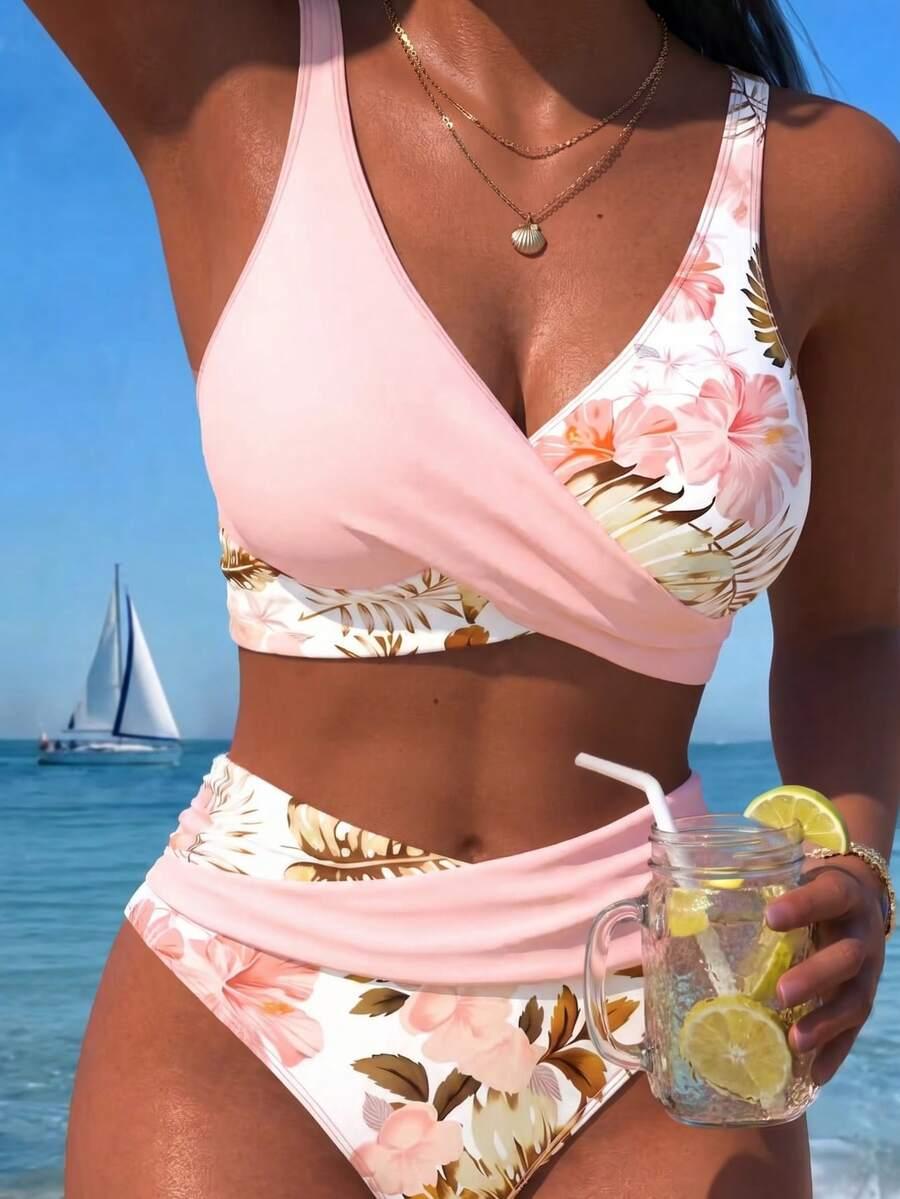 DWUCZĘŚCIOWY STRÓJ KĄPIELOWY TROPICAL PRINT
