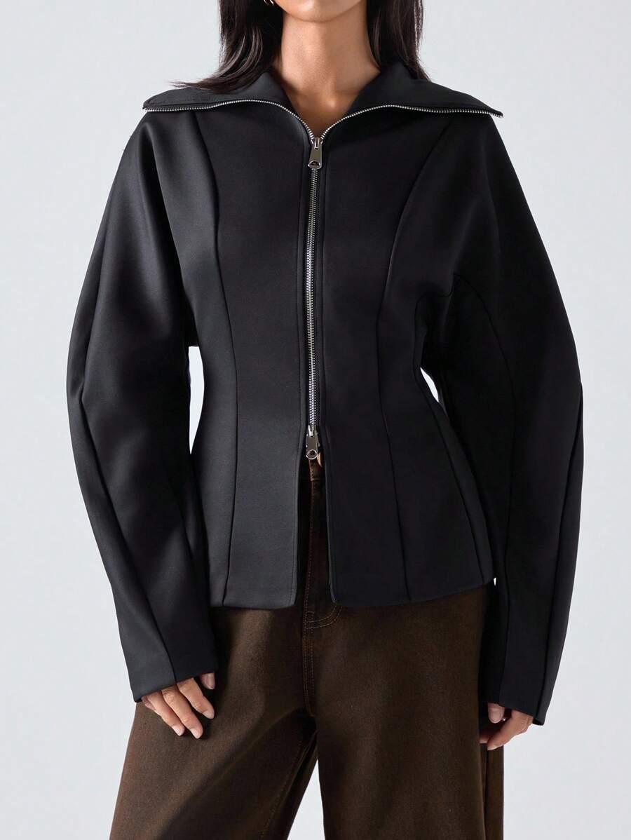 czarna bluza zamek