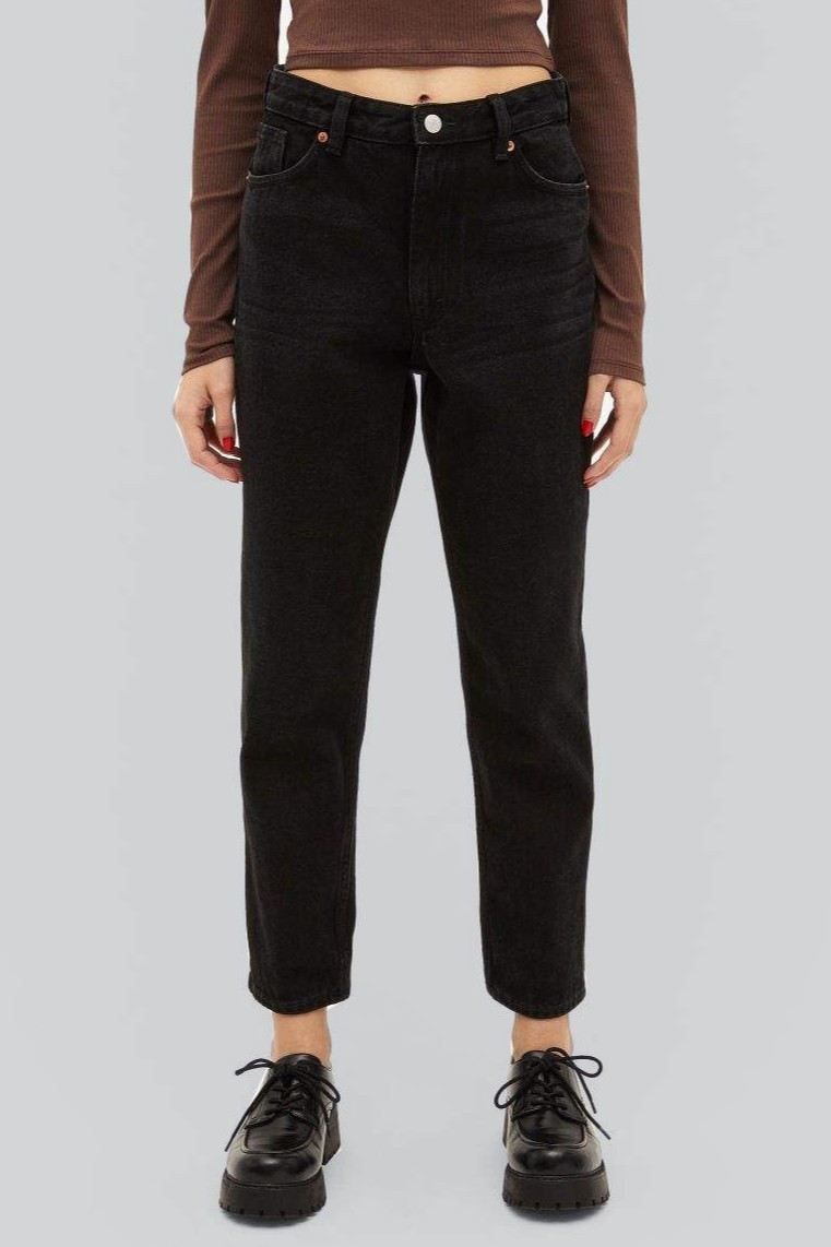 CZARNE SPODNIE JEANS