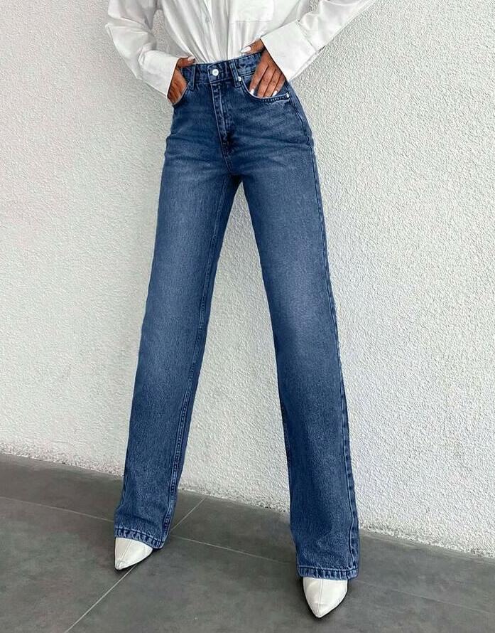 NIEBIESKIE SPODNIE JEANS