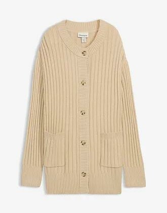SWETER DAMSKI KARDIGAN WISKOZA ROZPINANY OKRĄGŁY DEKOLT