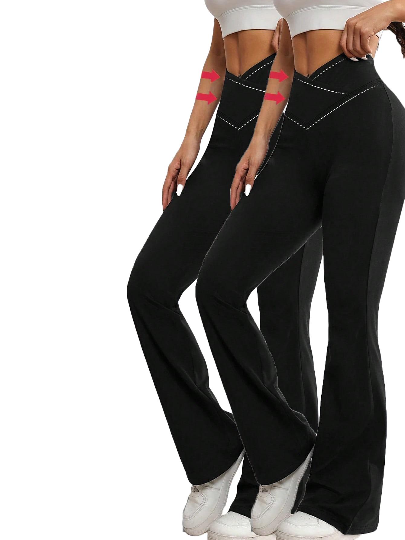 Rozszerzane CZARNE LEGGINSY 2-PACK