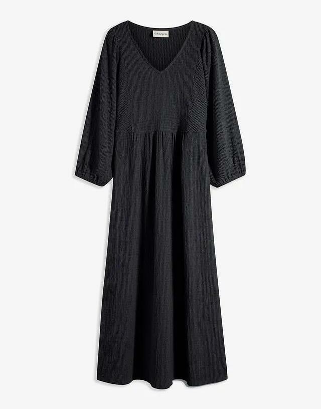 ROZKLOSZOWANA PLUS SIZE MIDI SUKIENKA BOHO Z DEKOLTEM V 