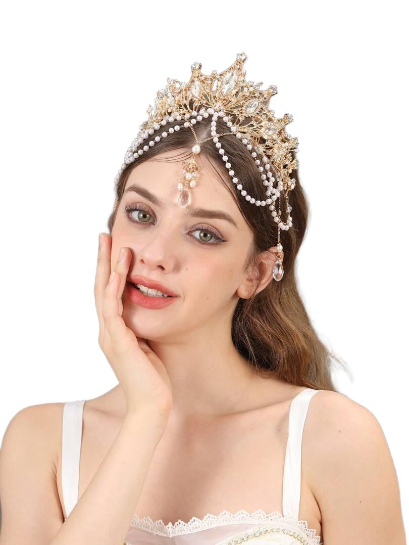 ZŁOTA TIARA ZDOBIENIE