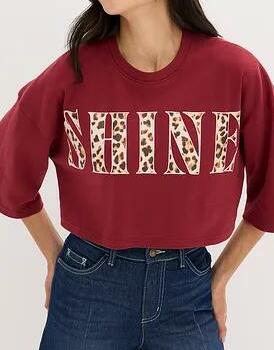 T-SHIRT KRÓTKI Z BAWEŁNY