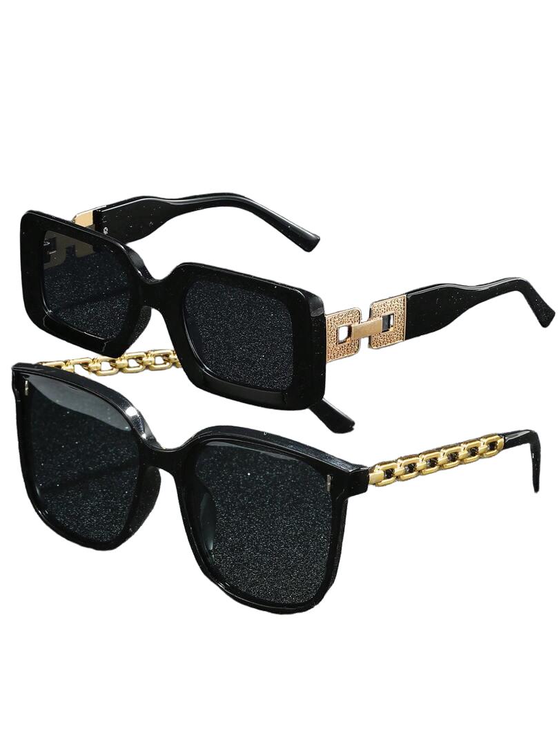 CZARNE OKULARY PRZECIWSŁONECZNE 2-PACK 