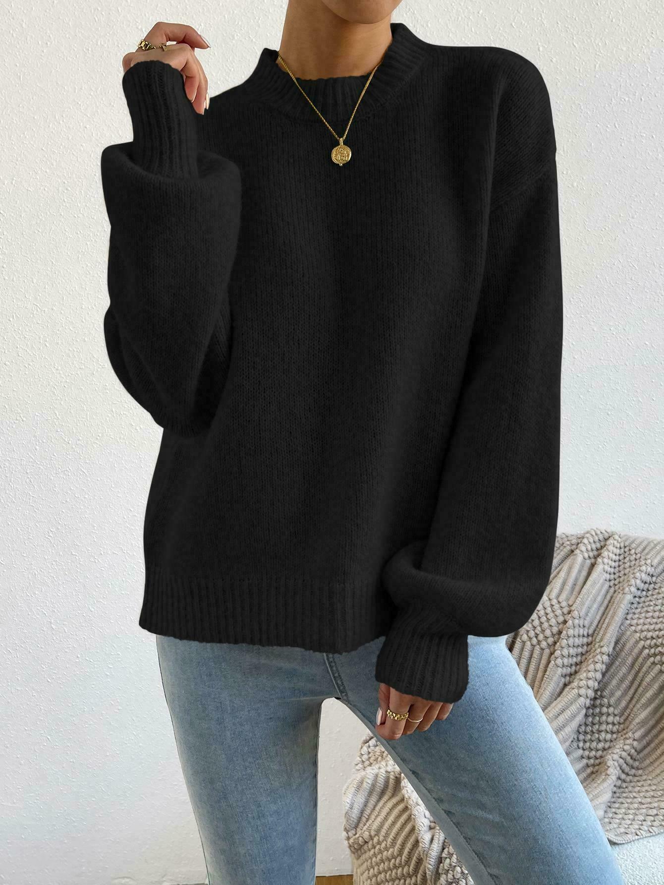 CZARNY SWETER CASUAL