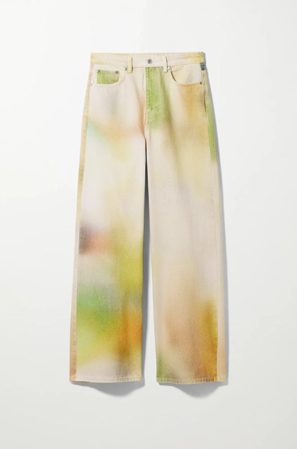 SPODNIE JEANS print