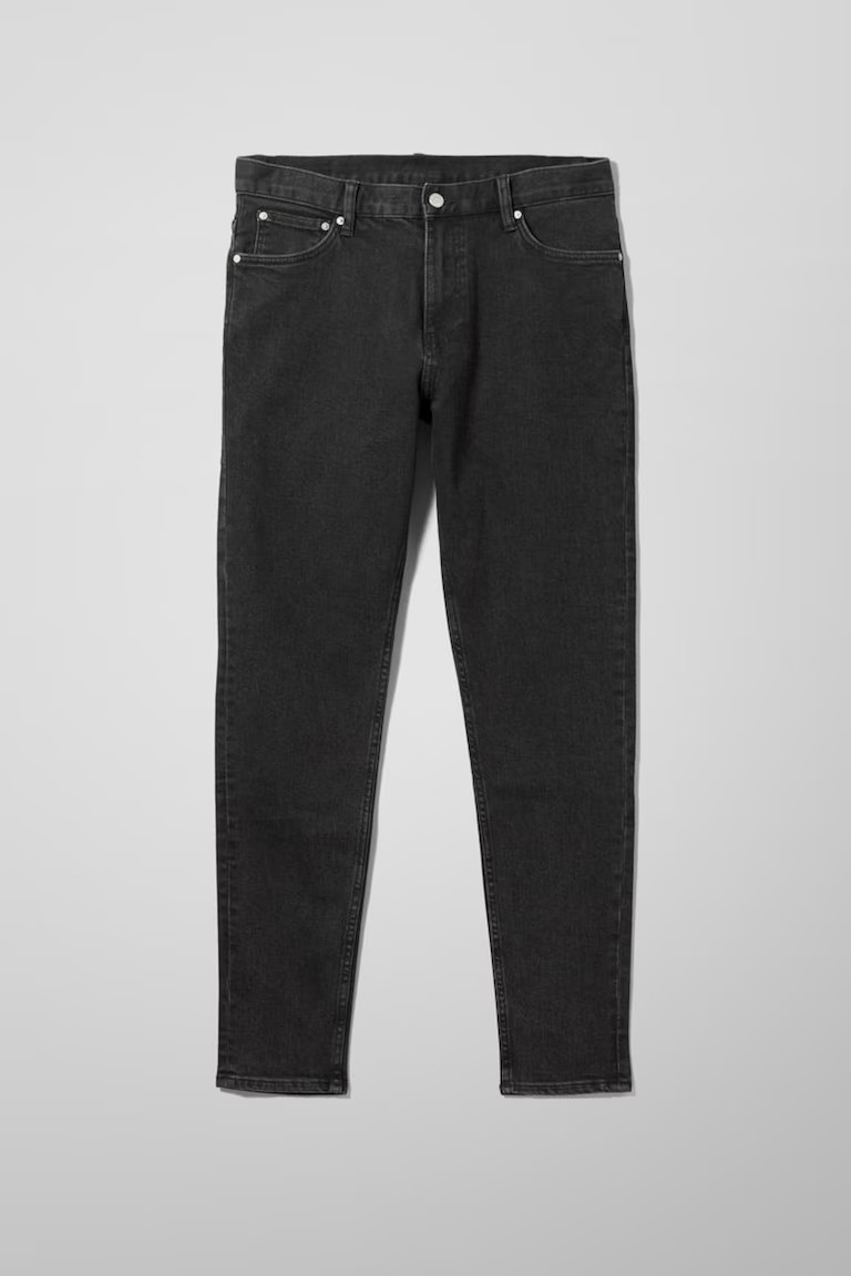 CZARNE SPODNIE JEANS