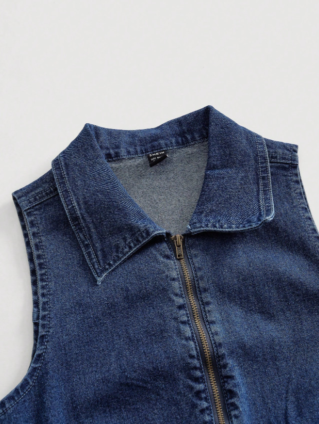 NIEBIESKI KOMBINEZON JEANS